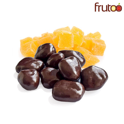 Manga com chocolate negro