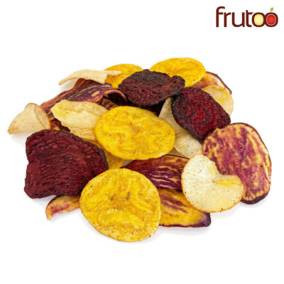 Chips de vegetais exóticos